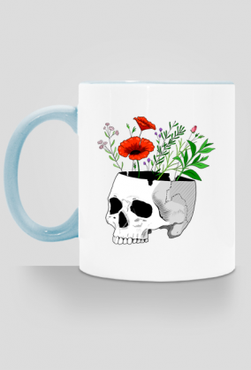 SkullGirl – Doniczka na kwiaty (kolorowa)