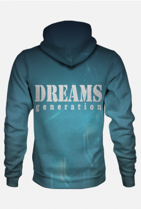 Bluza Fullprint z kapturem 'DREAMS GENERATION'