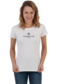 concrete lab store tshirt lady