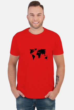 Mapa Świata Koszulka