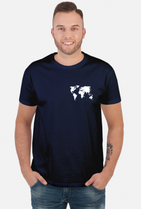 Mapa Świata Koszulka Męska