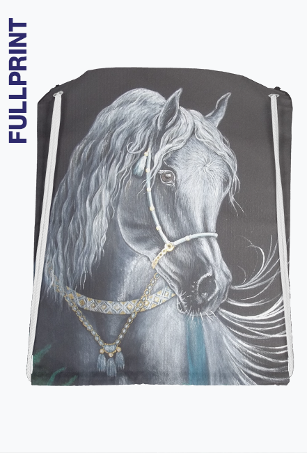 TORBA WOREK FULL PRINT Z KONIEM ARABSKIM - Pearl Grey Arabian Horse " © DH