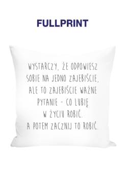 Poduszka powiedzenie