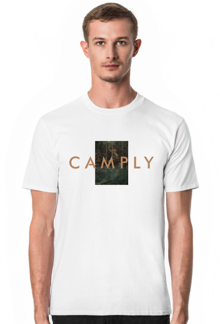 KOSZULKA MĘSKA Z LOGOTYPEM CAMPLY