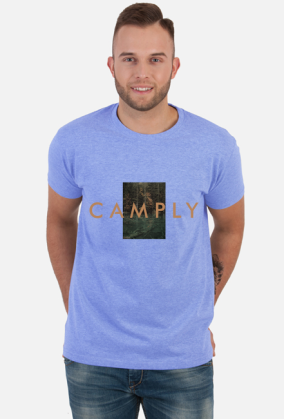 KOSZULKA MĘSKA Z LOGOTYPEM CAMPLY