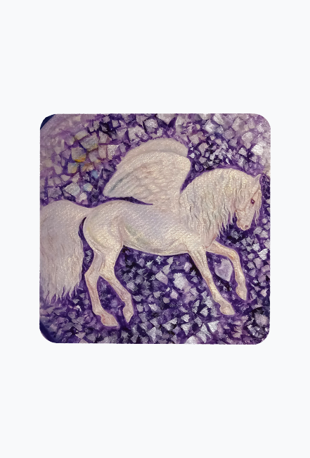 MAGNES Z PEGAZEM - "SPIRIT OF HORSE - AMETHYST PEGASUS JAMINI ©DH