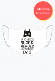 Maseczka na Dzień Ojca napis angielski