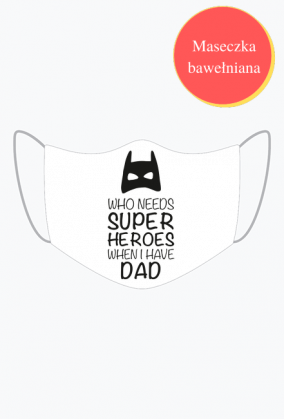 Maseczka na Dzień Ojca napis angielski