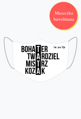 Maseczka dla Faceta pro life
