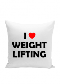 Poduszka I love weightlifting