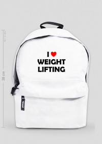 Mini plecak I love weightlifting