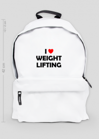 Plecak I love weightlifting