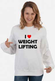 Bluza damska klasyczna I love weightlifting