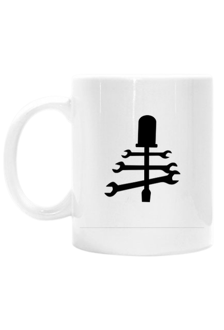 Kubek biały Szkielet mechanika