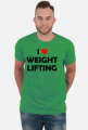 Koszulka I love weightlifting kolor