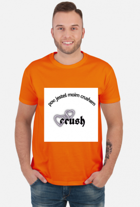 Koszulka męska z napisem "pov: jesteś moim crushem"