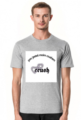 Koszulka męska z napisem "pov: jesteś moim crushem"