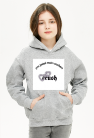 Bluza dziecięca unisex z kapturem, kieszenią i napisem "pov: jesteś moim crushem"