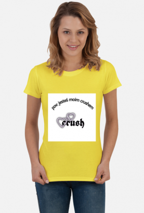 Koszulka Damska z napisem "pov: jesteś moim crushem"