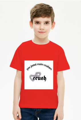 Koszulka Dziecięcia Unisex z napisem "pov: jesteś moim crushem"