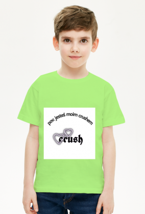 Koszulka Dziecięcia Unisex z napisem "pov: jesteś moim crushem"