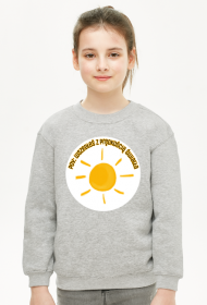 Bluza dziecięca unisex z napisem "pov: wszedłeś z prędkością światła"