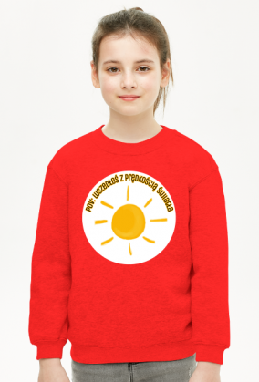 Bluza dziecięca unisex z napisem "pov: wszedłeś z prędkością światła"