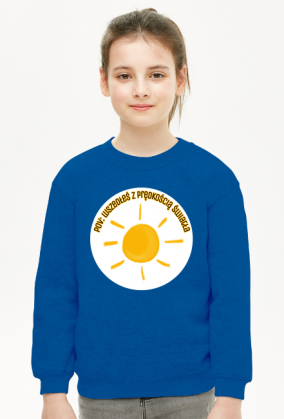 Bluza dziecięca unisex z napisem "pov: wszedłeś z prędkością światła"