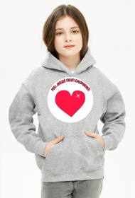 Bluza dziecięca unisex z kapturem, kieszenią i z napisem "pov: jesteś moim chłopakiem"