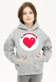 Bluza z kapturem, kieszenią z napisem "pov: jesteś moją dziewczyną"