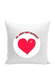 Poduszka z napisem "pov: jesteś moim chłopakiem"