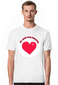 Koszulka męska z napisem "pov: jesteś moją dziewczyną"