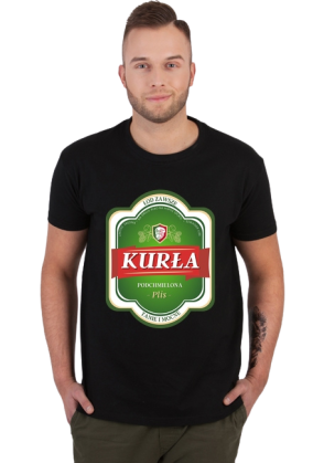 Koszulka męska - KURŁA (Prezent na Dzień Ojca)