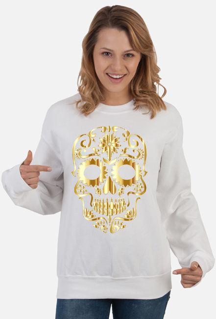 Gold skull