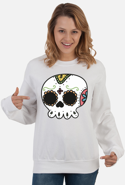 Damska bluza color skull