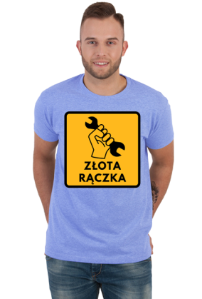Koszulka Męska - Tata Złota rączka (Prezent na Dzień Ojca)