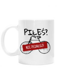 Nie pedałuj | kubek biały