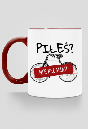 Nie pedałuj | kubek z kolor ucho