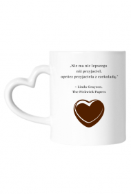 Kubek przyjaciel z czekoladą