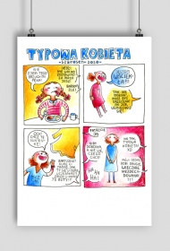 Plakat Typowa kobieta