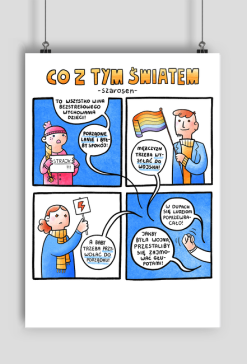 Plakat Co z tym światem