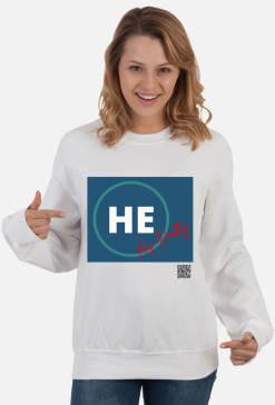 HE bluza damska długi rękaw nadruk 2 stronny keep healthy