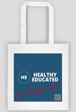 HE torba na zakupy be healthy czerwony