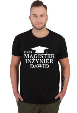 Koszulka Pan Magister z imieniem Dawid