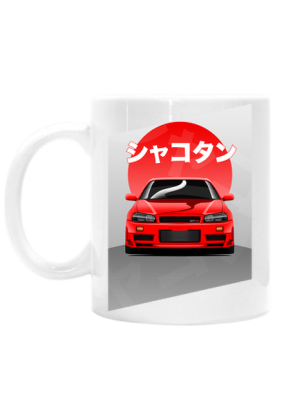 Kubek Nissan Skyline R34 GT-R Red
