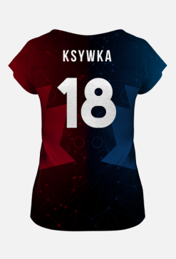 Koszulka FULL PRINT "18" Personalizowana (Damska)