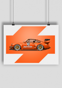 Plakat Porsche 964 RWB