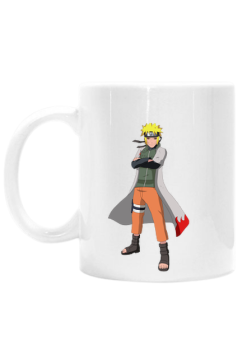 Biały kubek z postacią Naruto Uzumaki