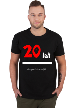 20 lat koszulka czarna