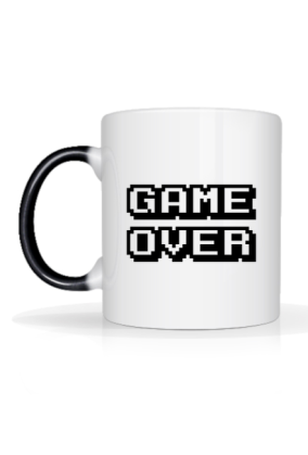 Magiczny kubek z napisem GAME OVER